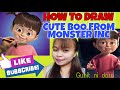 14vlog sketchhow to draw boo from monster inc cute kid drawing