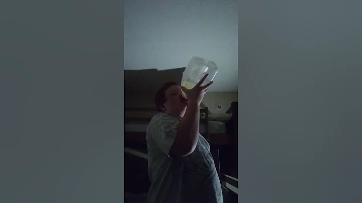 chugging lemonade for da veiws.
