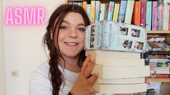 ASMR Book Haul *book tapping, scratching, tracing, page turning, whisper ramble*