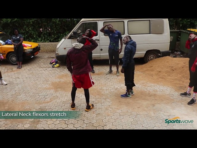 Lateral Neck Flexor Stretch - Boxing Stretches - Sports Wave Africa Foundation