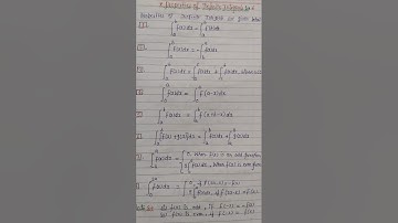 Properties of definite integral
