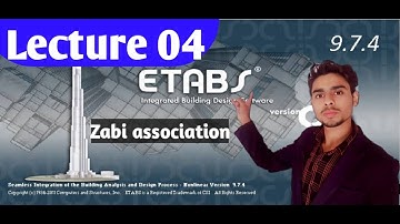 Building design by Etabs L04 || Assigning Dead load & Live load