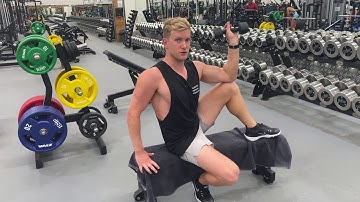 Knee supported DB shoulder external rotation