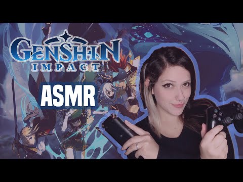 ASMR | SUSSURRANDO POR TEYVAT | Gameplay de Genshin Impact | Whispering e Sons de Controle | AR 51
