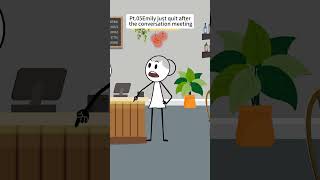 Emily just quit after the conversation meetingPT.5 #animation #couple#manager#wedding#popula#popular