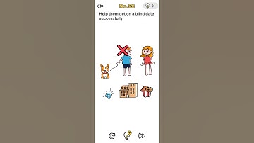 Brain out level 58 help them get on a blind date successfully