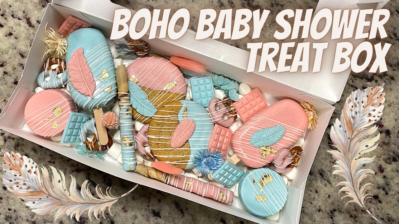 Угощения для вечеринки в честь рождения ребенка в стиле бохо | Десерты для определения пола ребен...