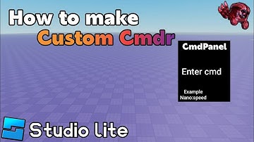 How to make A custom Cmdr in studio lite - Tutorial Guide 