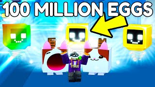 100 MILLION EGGS Hatched in 150+ HOURS for... (Pet Simulator 99)