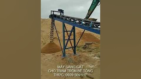Máy sàng cát cho trạm trộn bê tông