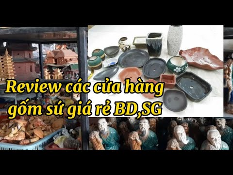 Các cửa hàng gốm sứ giá rẻ Bình Dương, Sài gòn / Chậu bonsai / Bonsai handmade | Foci