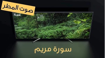 سورة مريم | استمتع بالتلاوة مع صوت المطر | اصوات طبيعية | استرخاء - دراسة - تأمّل - نوم - عمل