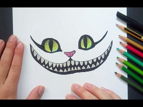 Como dibujar al gato de Cheshire paso a paso - Alicia en el pais de las  maravillas | How to draw - thptnganamst.edu.vn