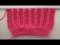 Super easy knitting stitch pattern