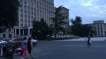Cycling through Tsinghua University Beijing