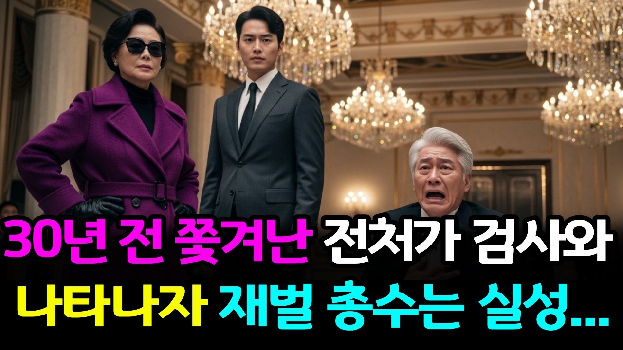 30년 전 쫓겨난 전처가 검사와 나타나자 재벌 총수는 그 자리에서 실성했습니다#시니어사연,#오디오북