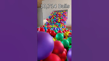 Living room filled with over 10.1k balls 🔥 Intense blender simulation #blenderanimation #blender3d
