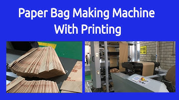Paper Bag Making Machine With Printing Inline - Paper Bag Making Machine with Colour Flexo Printing