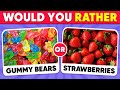 Would you rather junk food vs healthy food  quiz shiba