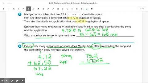 Unit 3: Lesson 3 Math Message