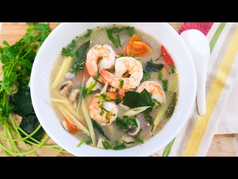 The Best Thai Shrimp Soup (Tom Yum Goong Nam Sai) Recipe - Episode 228