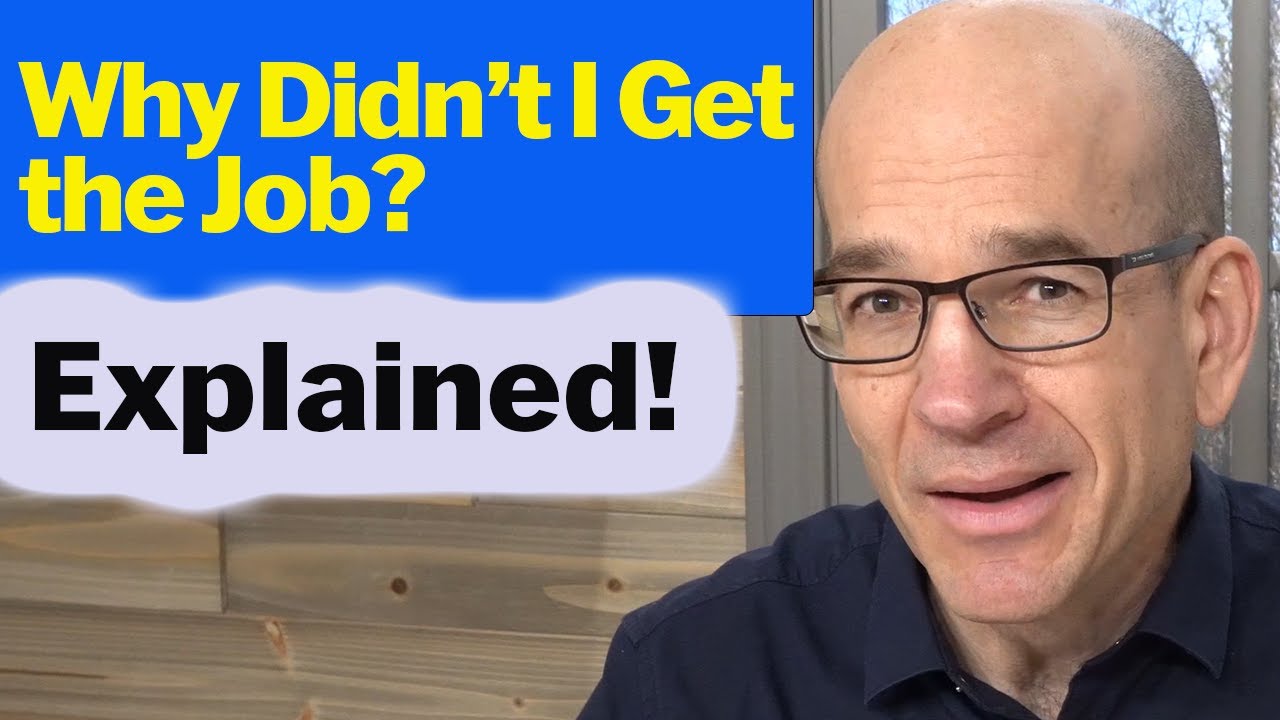 ⁣Why Didn't I Get the Job - Why Didn't They Hire Me