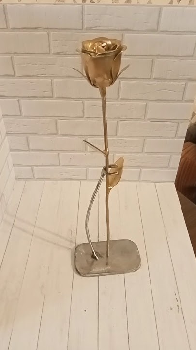 Стальная подставка под розу. #сталь #артметалл #декор #роза #ковка # ...