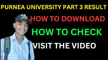 HOW TO DOWNLOAD PURNEA UNIVERSITY PART 3 RESULT 2023 || PURNEA UNIVERSITY PART 3 RESULT 2023
