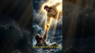 Jesus Physically Walks on Water (Google Veo Motion) | Amen #Shorts #Jesus #Miracle #Motion