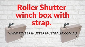 Roller Shutter winch box with strap. - 13.113.401 by Roller Shutters Australia