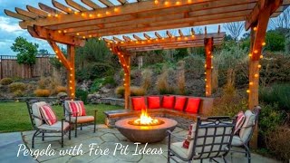 Cozy Backyard Patio Design Ideas with Fire Pit and Pergola | Outdoor Space | Backyard Oasis