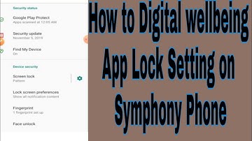 How to Digital wellbeing App Lock Setting on Symphony Phone