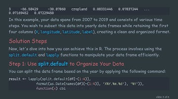 Extracting Specific Columns from Data Frames in R by Date