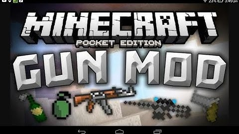 MCPE Desno guns mod showcase....One of the best mods ever