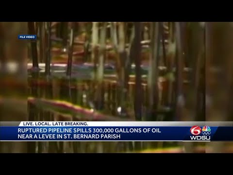 Pipeline spills 300,000 gallons of diesel near New Orleans