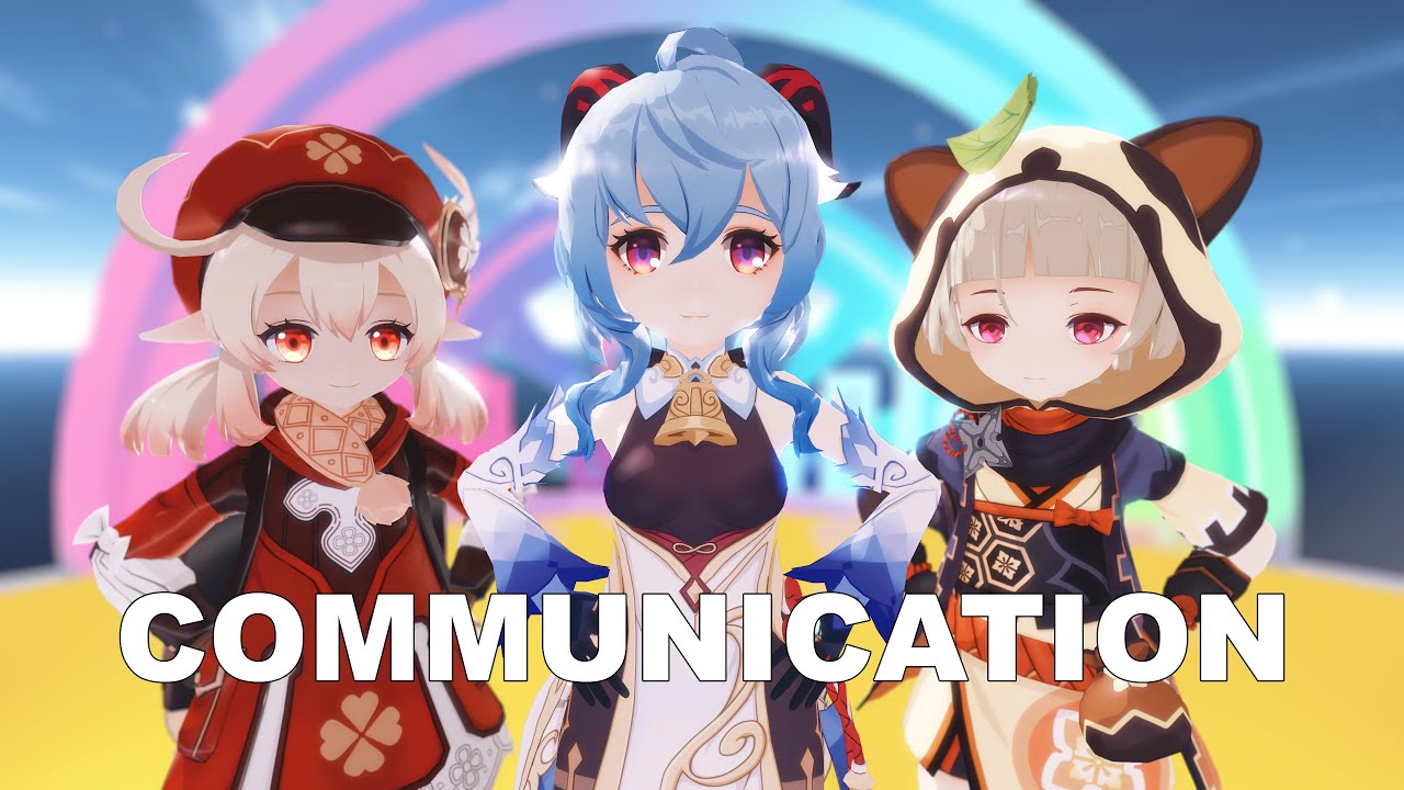 Smol Ganyu | Sayu | Klee | Communication | [Genshin Impact MMD/4k/60FPS]