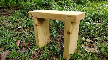 How I made a Sliding Dovetail Stool | Dovetail on a tablesaw