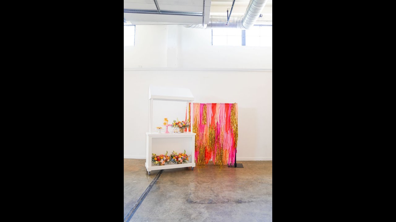 Pink Fringe Backdrop