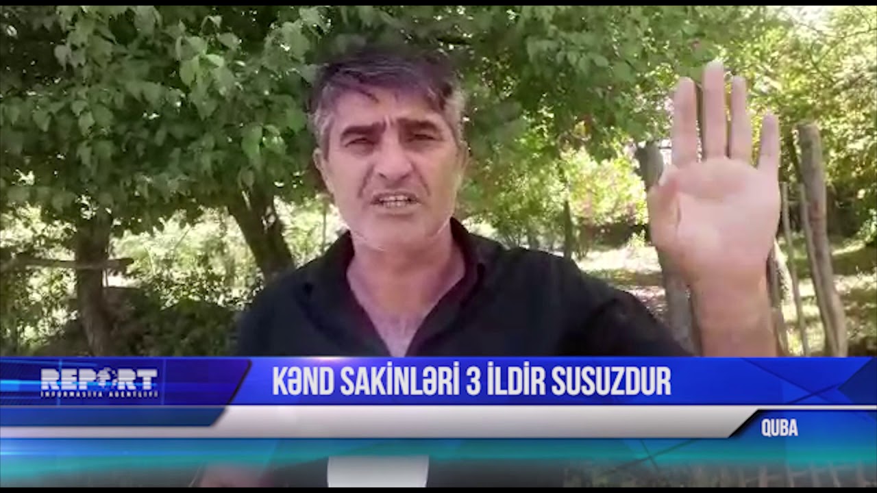 Qubada kənd sakinlərinin susuzluq problemi