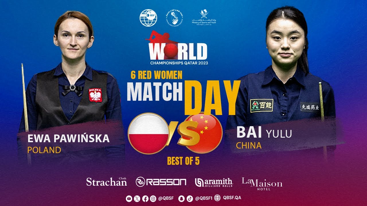 IBSF WORLD SNOOKER CHAMPIONSHIPS QATAR 2023  l  6 REDS WOMEN'S