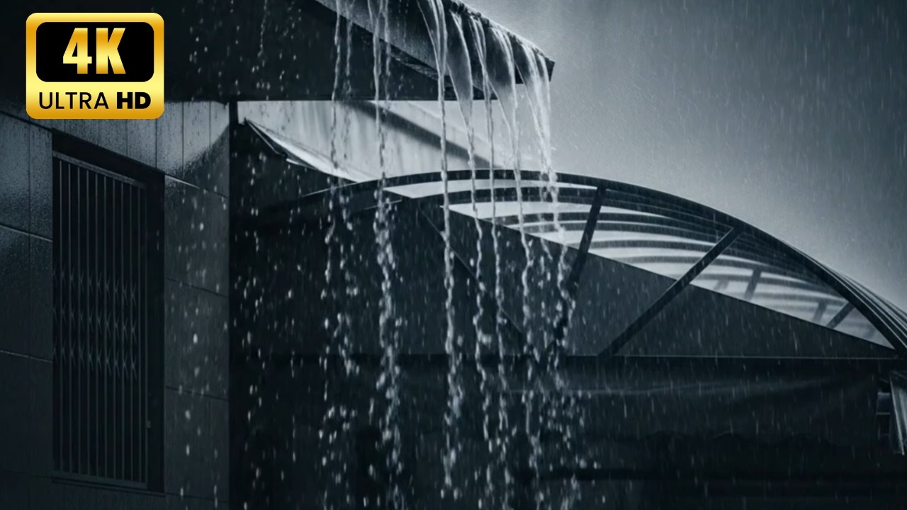 [No Ads]- Deep Sleep with Relaxing Rain Sounds on Tin Roof, Thunder & Heavy Rain