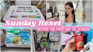 SUNDAY RESET BEFORE SCHOOL STARTS | Clean With Me + Back to School Prep @RachPlusFive