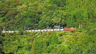 〔4K UHD|cc〕JR東日本・上越線：湯檜曽ループ～湯檜曽駅、EF81形+E231系8B/「AT出場配給」走行・通過シーン。《9736レ》