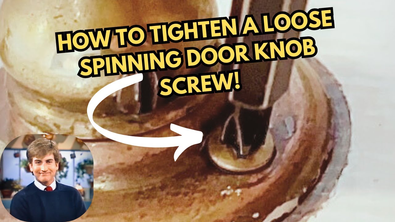 🪛HOW TO TIGHTEN A LOOSE SPINNING DOOR KNOB SCREW! #howto # ...