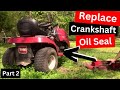 INSTALL a CRANKSHAFT SEAL (PTO Side) on a Kohler Courage Lawn Tractor Engine