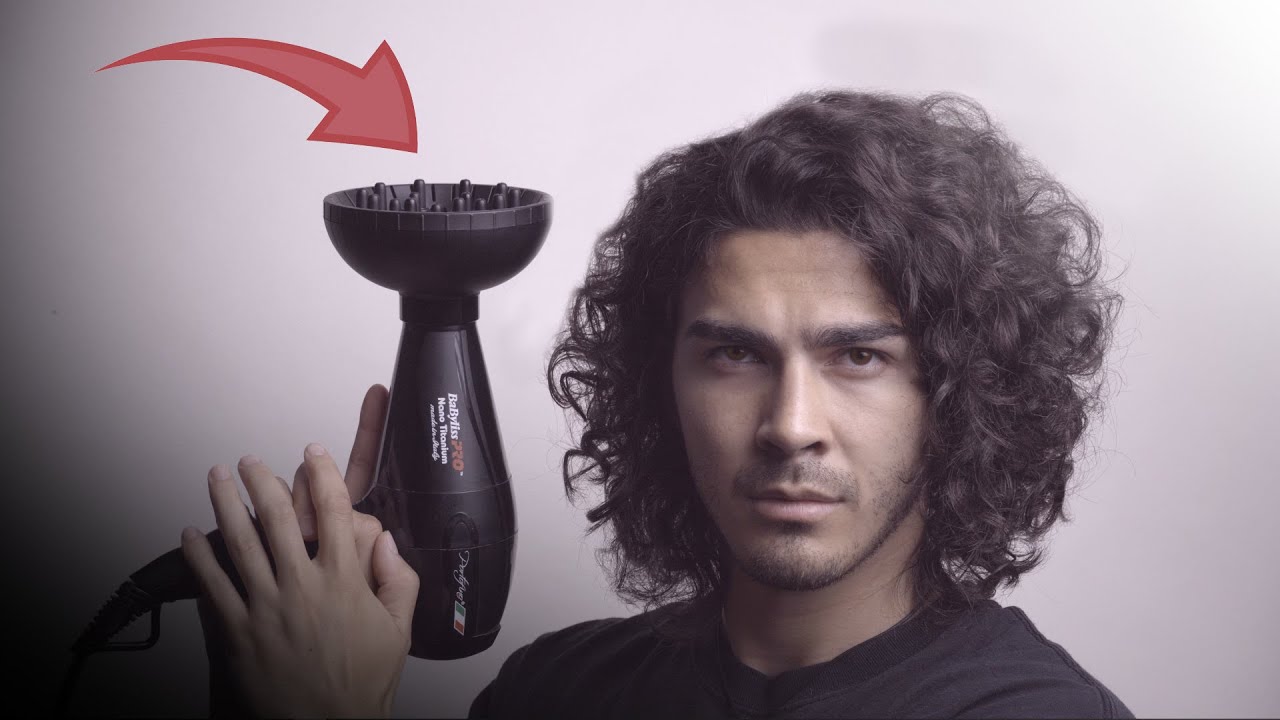 MEN'S HAIR HOW TO: Styling Curly Hair With A DIFFUSER | Hairstyling For Wavy /Curly Hair - thptnganamst.edu.vn