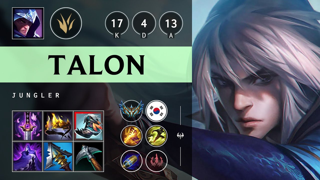 Talon Jungle vs Zyra - KR Challenger Patch 25.19