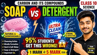 Soap Detergents Explained Carbon and Its Compounds Class 10 Science