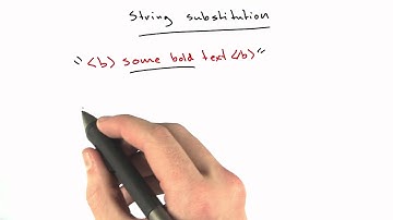String Substitution - Web Development