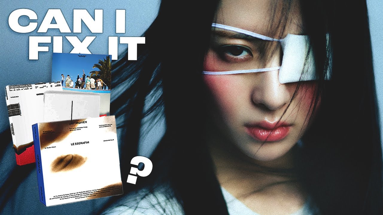 graphic design student redesigns kpop album covers part 7 (Le